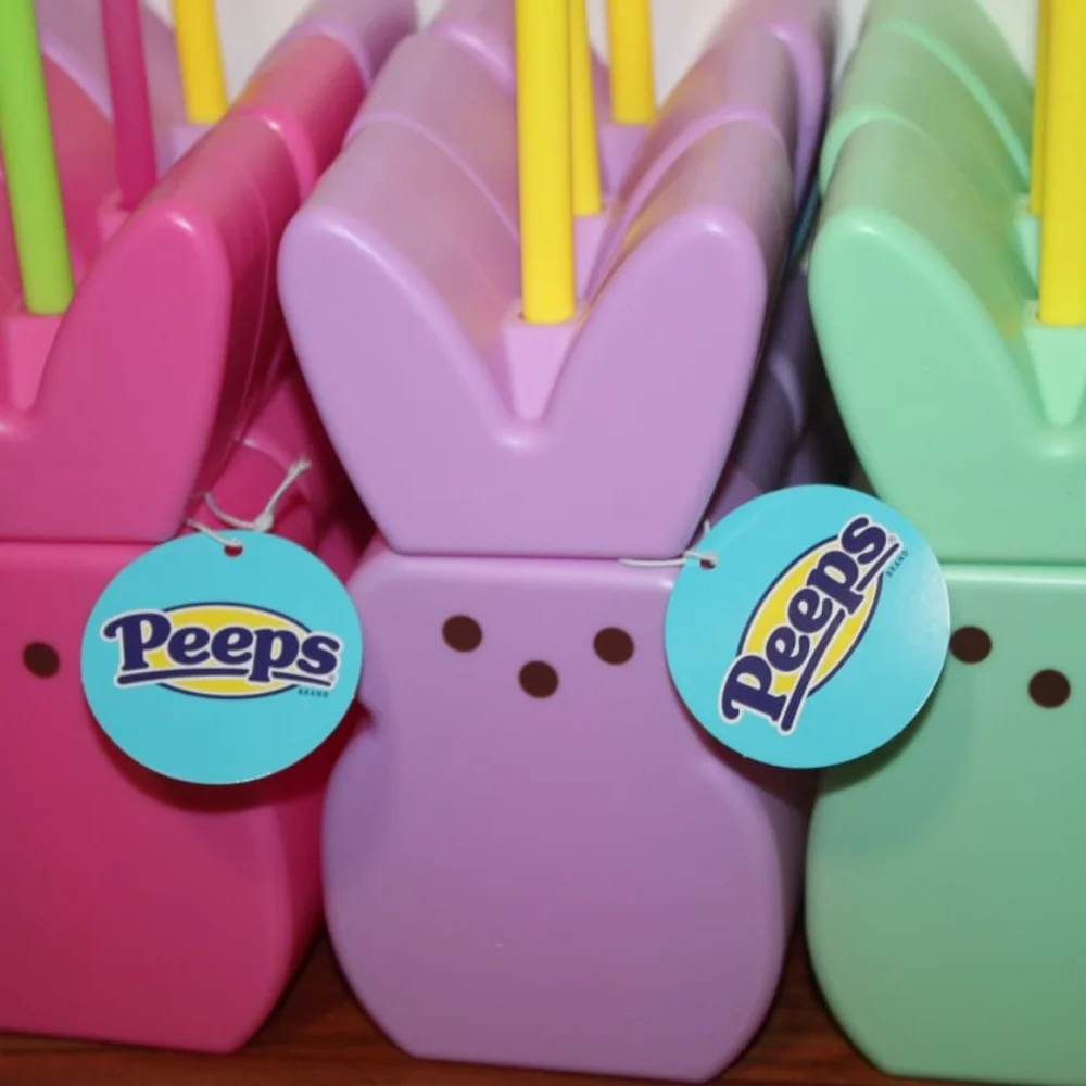 Bunny Shaped Party Cups - Pink, Purple, and Green
